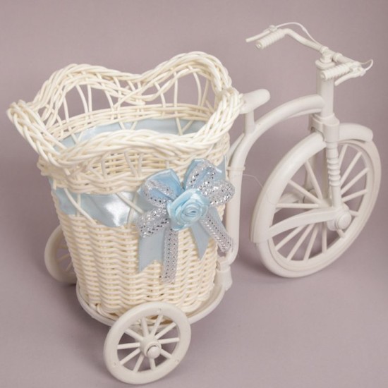 Fahrrad mit Korb Wellig mit Blau Blume - YCL04 - Mytortenland