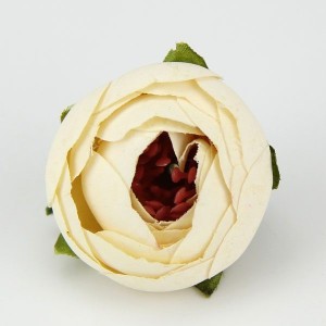 Krem Farbig Blumen ohne Draht 10 stück