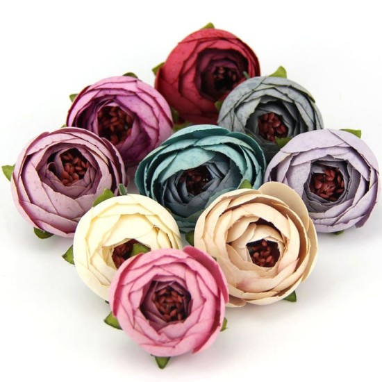 Rosa Farbe Blumen ohne Draht 10 stück - YT2003 - Mytortenland