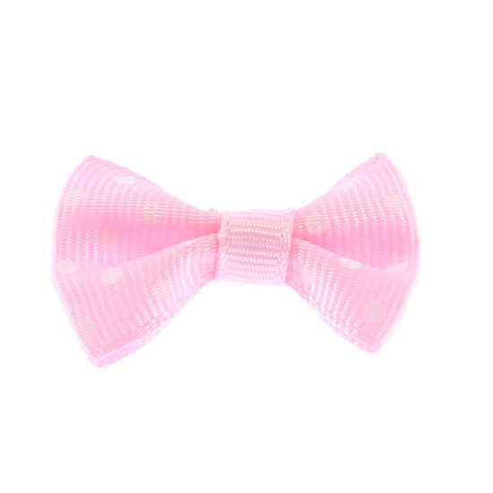 Pembe Puantiyeli Dekoratif Kurdele 25 Adet - Y566 - Mytortenland