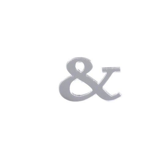 Spiegel Flach Buchstaben ( & ) - CS64 - Mytortenland