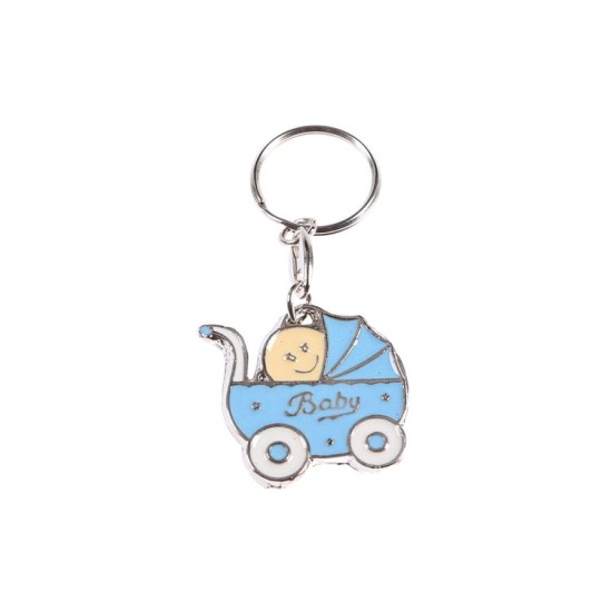 Baby im Blau Babywagen Schlüsselanhänger 1 Stück - GD09 - Mytortenland
