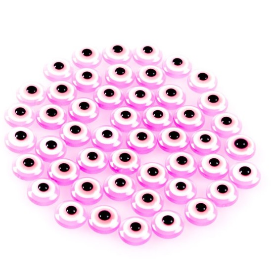 Schutz vor Böser Blicken Pink (Nazar Amulett)  50 Stück - Y782 - Mytortenland