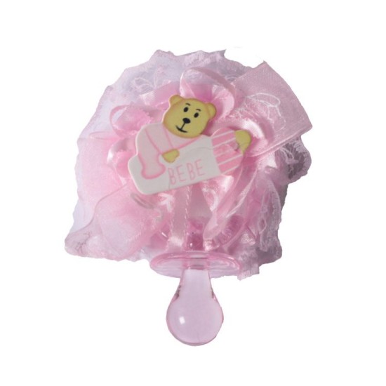 Rosa Babyschnuller Als Deko & Gastgeschenke 1 Stück - YK0016 - Mytortenland