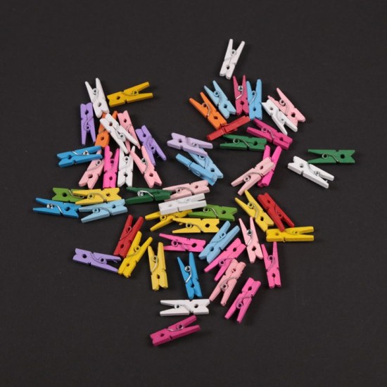 Wäscheklammer Farbenmix 50 Stück - GD007 - Mytortenland