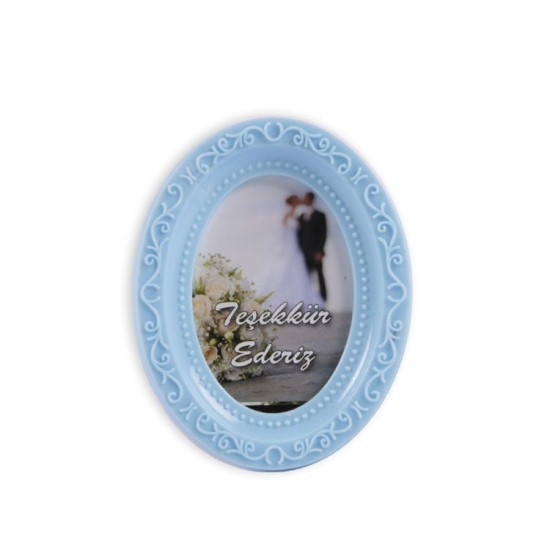 Blau Bilderrahmen mit Motiv 1 Stück - YK004 - Mytortenland