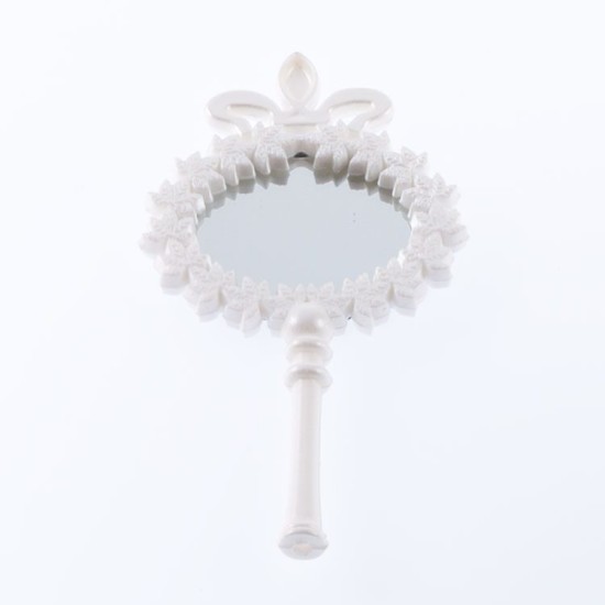 Sedef Renkte El Aynası Dekorasyon Amaçlı 1 Adet - y516 - Mytortenland