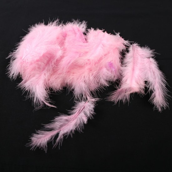 Rosa Feder für Besondere Dekoration 100 Stück - MA0015 - Mytortenland