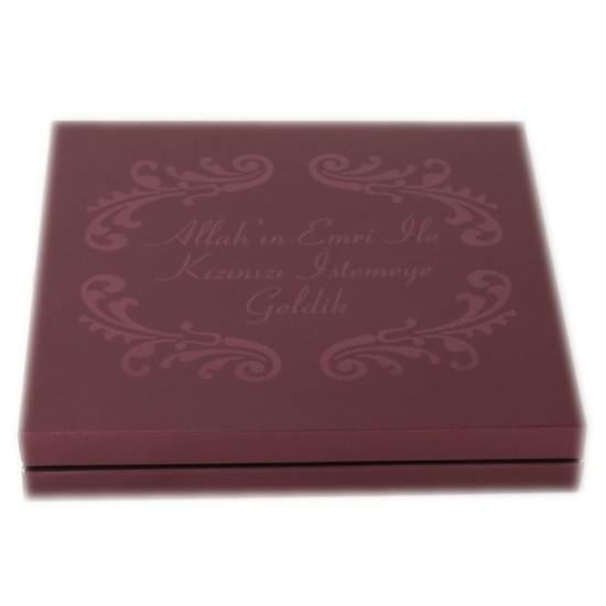 Allahın Emri ile Kızınızı istemeye Geldik Pralinen & Schokoladenschachtel Lila - PM-GR008 - Mytortenland
