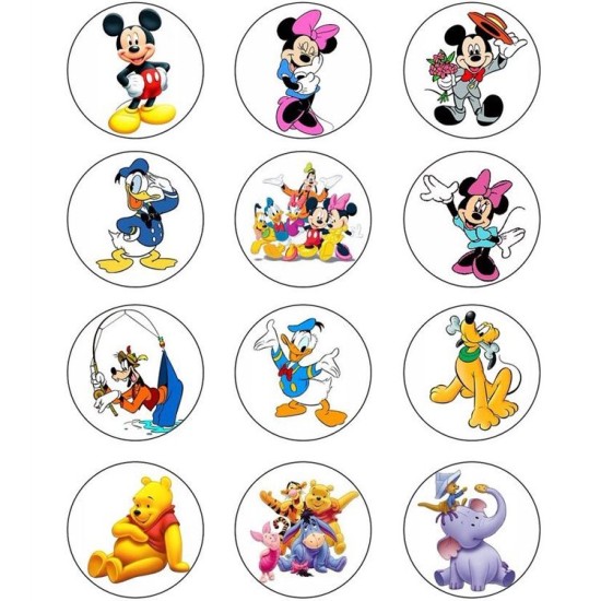 Disney Thema Cupcake/Muffin Aufleger - Mc17 - Mytortenland