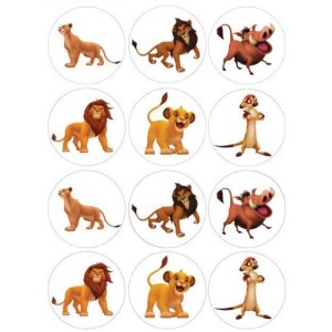 König der Löwen Thema Cupcake/Muffin Aufleger