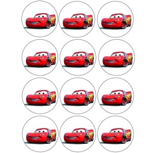 Mc Queen Cars Thema Cupcake/Muffin Aufleger