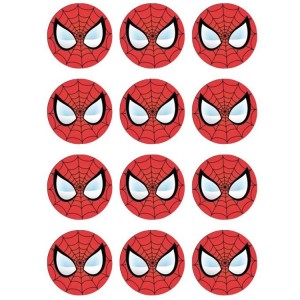 Spider Man Thema Cupcake/Muffin Aufleger