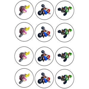 Super Mario Thema Cupcake/Muffin Aufleger