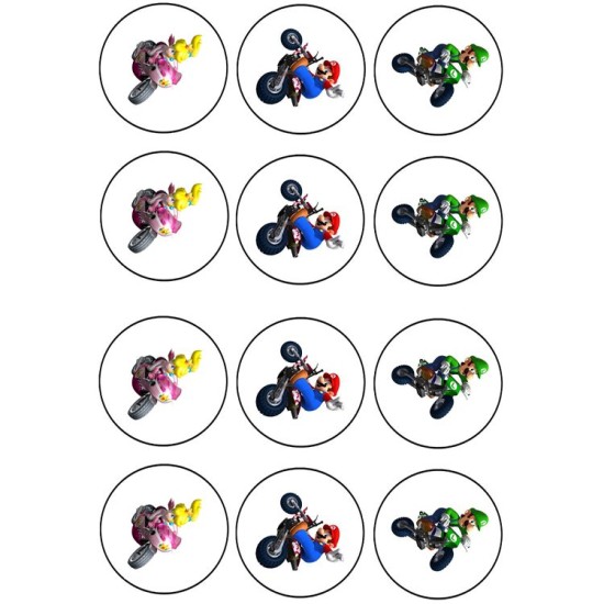 Super Mario Thema Cupcake/Muffin Aufleger - Mc30 - Mytortenland