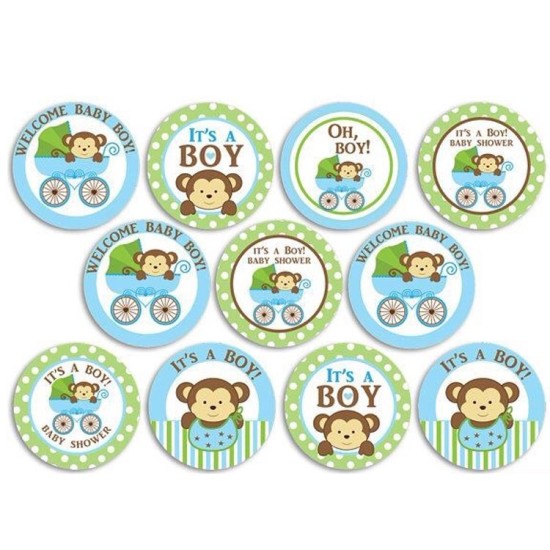 Its a Boy Baby Shower Thema Cupcake/Muffin Aufleger - Mc14 - Mytortenland