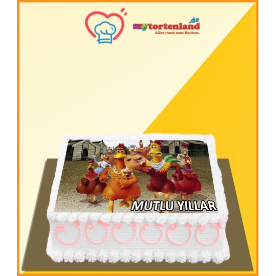 Hühner Tortenaufleger / Lebensmittel Fotodruck - MC0005 - Mytortenland