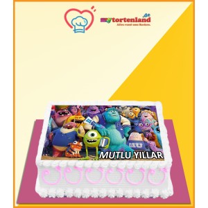 Sevimli Canavarlar Yenilebilir Resim Baskısı