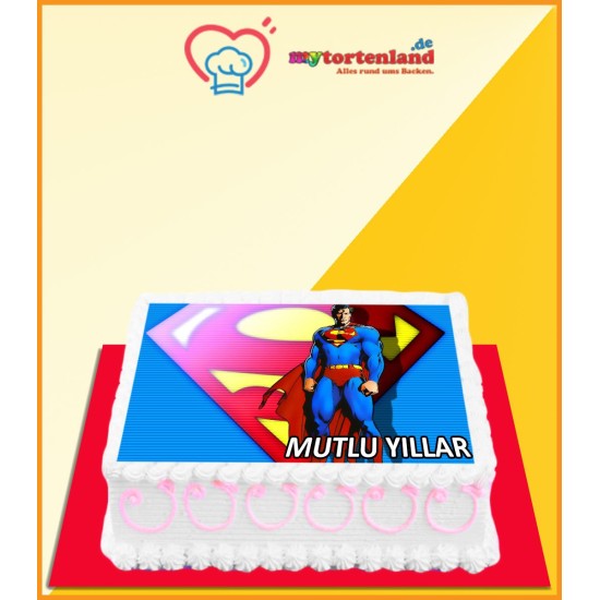 Superman Tortenaufleger / Lebensmittel Fotodruck - MC00030 - Mytortenland