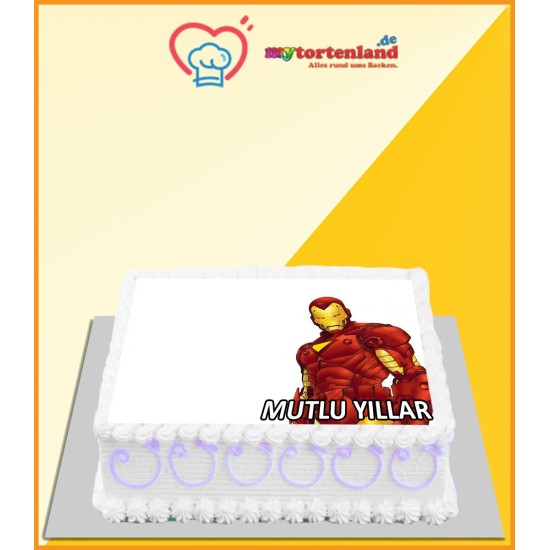 Iron Man 5 Tortenaufleger / Lebensmittel Fotodruck - MC00016 - Mytortenland