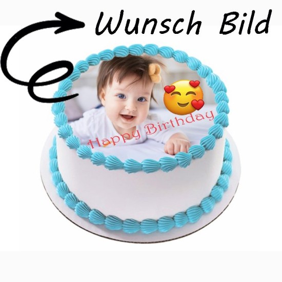 lhr Tortenbild in Rundform selbst kreieren - MC005-oval - Mytortenland