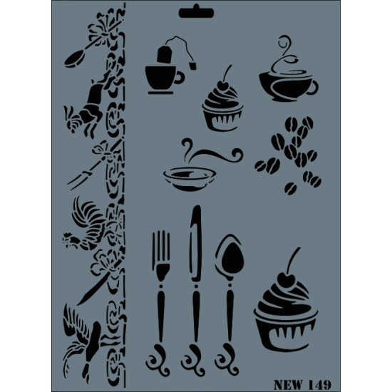 Deko Schablonen - NEW149 - Rich Hobby