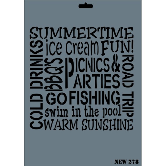 Deko Schablonen - NEW278 - Rich Hobby