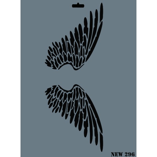 Flügel Deko Schablonen - NEW296 - Rich Hobby