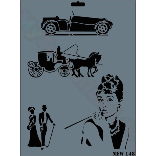 Marilyn Monroe Deko Schablonen - NEW148 - Rich Hobby