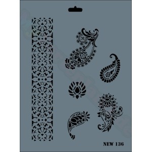 Desenli Dekor / Transfer Stencil