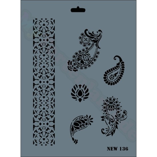 Motiv Deko Schablonen - NEW136 - Rich Hobby