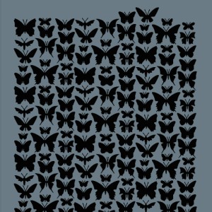 Kelebekler Dekor / Transfer Stencil