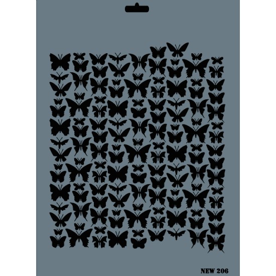 Schmetterlinge Deko Schablonen - NEW206 - Rich Hobby
