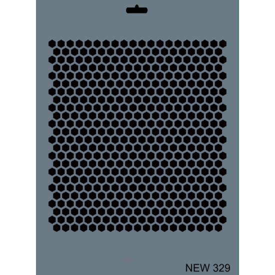 Sechseck  ( Klein ) Deko Schablonen - NEW329 - Rich Hobby