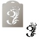 Drei mit Muster Deko Schablonen / Stencil - xs085 - Rich Hobby