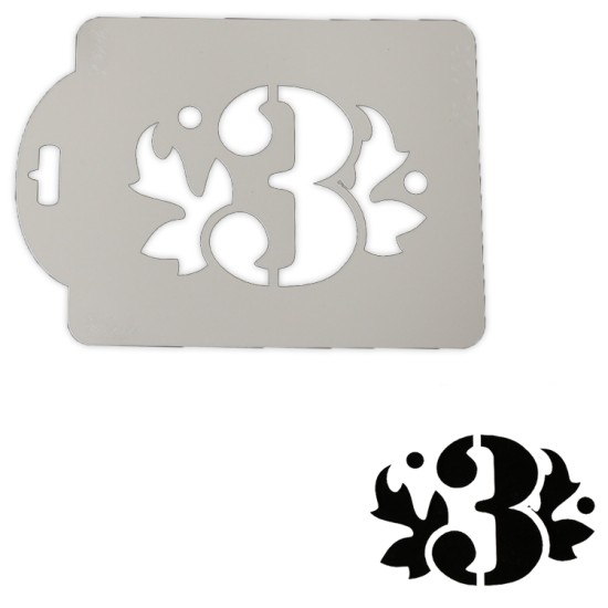 Drei mit Muster Deko Schablonen / Stencil - xs103 - Rich Hobby