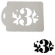 Drei mit Muster Deko Schablonen / Stencil - xs103 - Rich Hobby