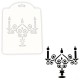 Kerzenhalter mit Kerzen Deko Schablonen / Stencil - xs071 - Rich Hobby
