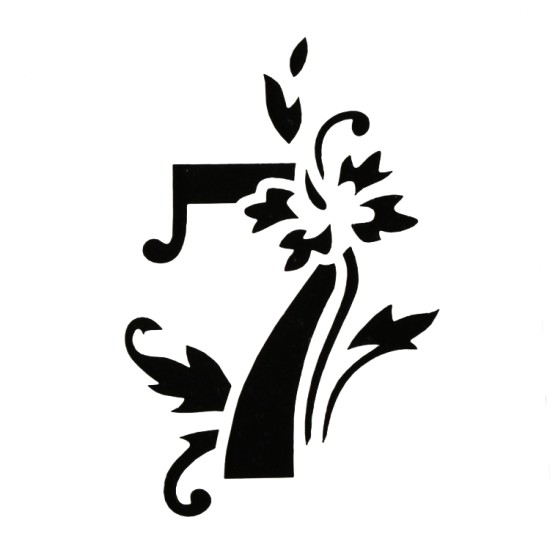 Sieben mit Muster Deko Schablonen / Stencil - xs089 - Rich Hobby