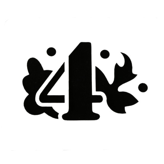 Vier mit Muster Deko Schablonen / Stencil - xs104 - Rich Hobby