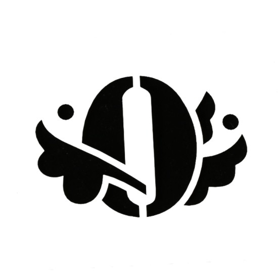 Null mit Muster Deko Schablonen / Stencil - xs110 - Rich Hobby