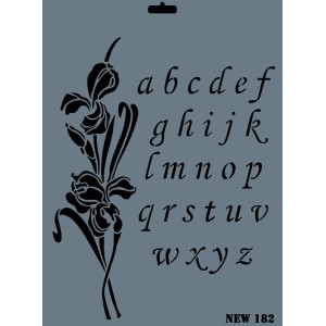 Lale & Alfabe Dekor / Transfer Stencil