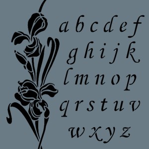 Lale & Alfabe Dekor / Transfer Stencil