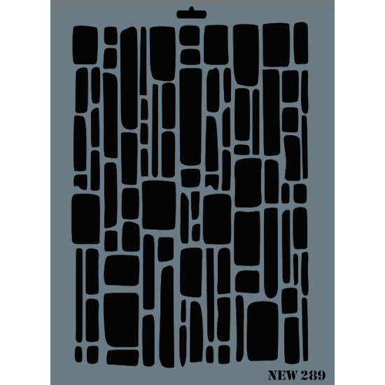 Ziegelstein ( Wand Form ) Deko Schablonen - NEW289 - Rich Hobby