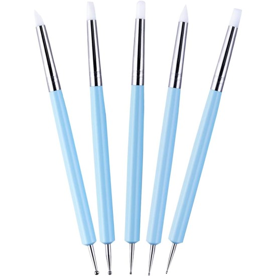 Silikon Malpinsel mit Kugel modellierwerkzeug 5 er Set - SFT5 - Mytortenland