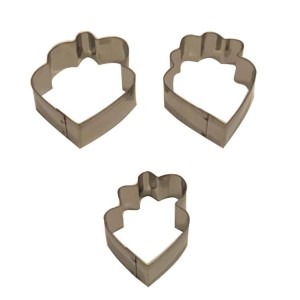 Pfingstrose Blumen Ausstecher 3 er Set