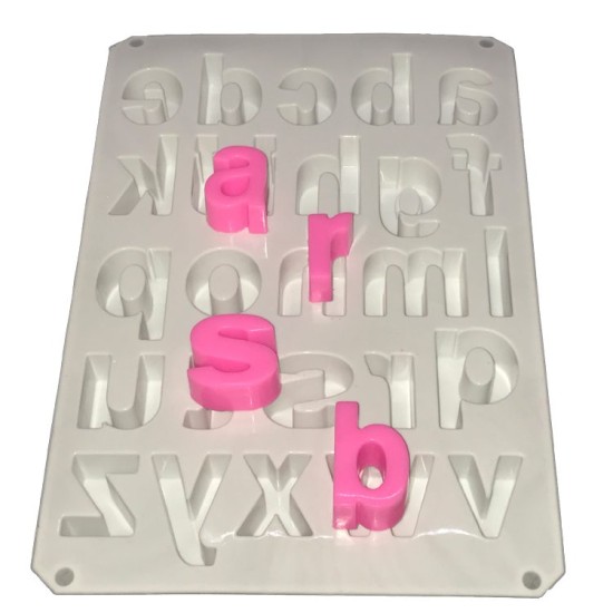 Alphabet 3D Klein ca. 4 cm Silikon Form - 50049 - Cesil