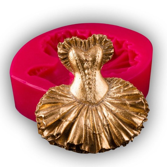 Brautkleid  Silikon Form ca. 9 cm - 32183 - Cesil