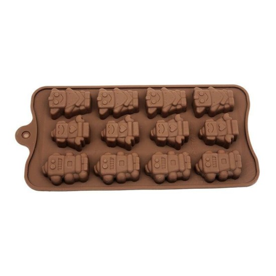 Glückliche Roboter Pralinen Schokoladen form - 1327-5 - Mytortenland