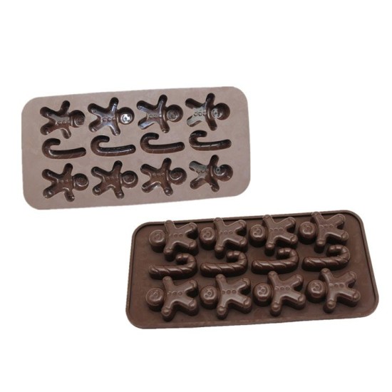 Weihnachtsfiguren Pralinen Schokoladen form - 1327-16 - Mytortenland